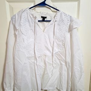 Blouse S Ann Taylor - white